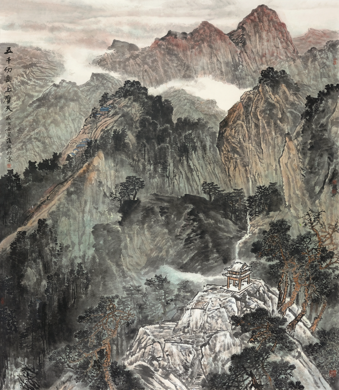 一份坚守张复兴何家安山水画联展在京举行